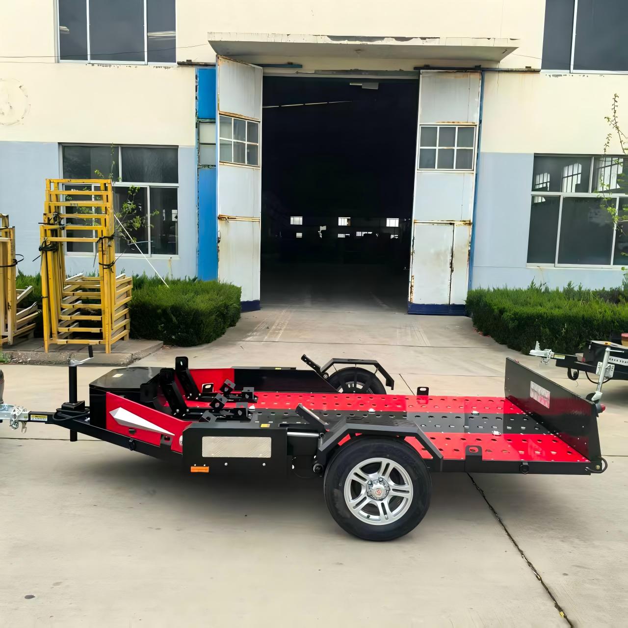 Remote Control Hydraulic Lift 3-Bike Motorcycle Trailer – Top Model 190 from China