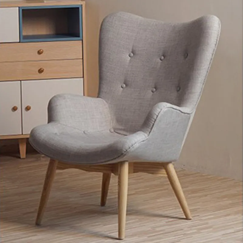 Living Room Furniture Nordic Design Cheap Single Dining Velvet Recliners Chair Leather Sofa